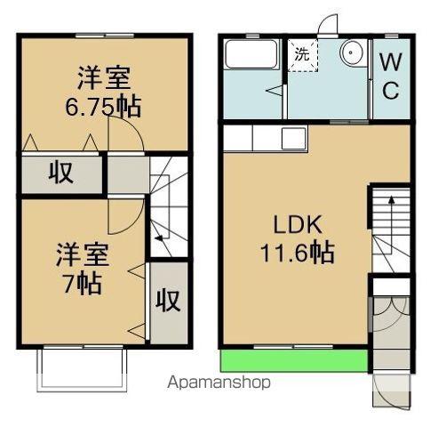 コンフォート Ⅱ(2LDK)の間取り写真