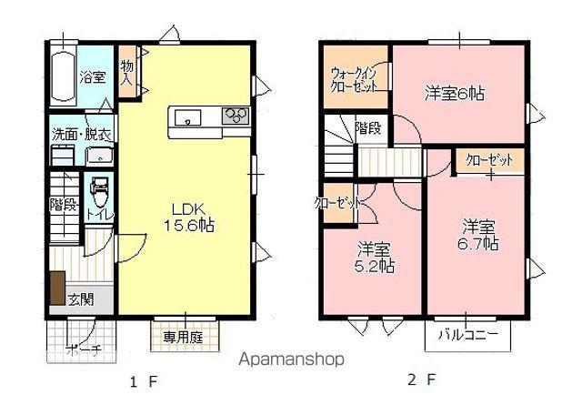 ピカデリーパーク(3LDK/1階)の間取り写真