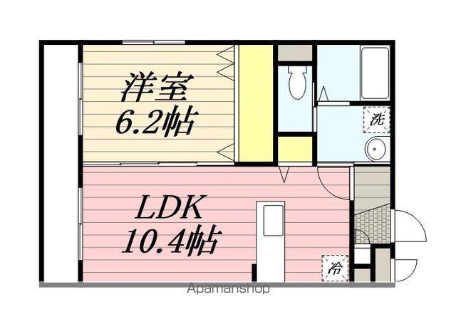 RKエスペランサKAMISU(1LDK/1階)の間取り写真