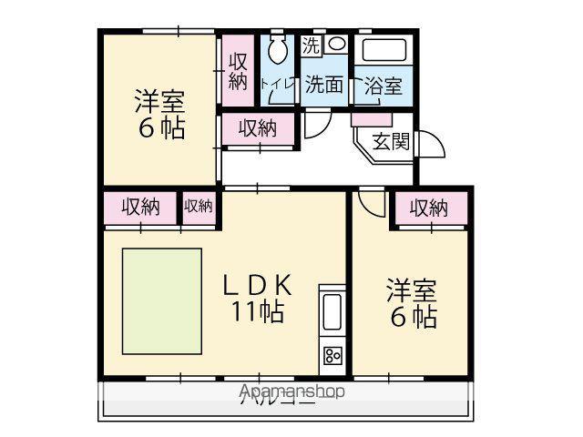 KSB大塚(2LDK/3階)の間取り写真