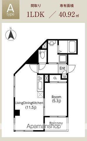 ディアネスト(1LDK/3階)の間取り写真