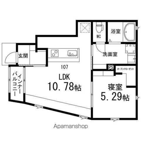 コネクト(1LDK/1階)の間取り写真