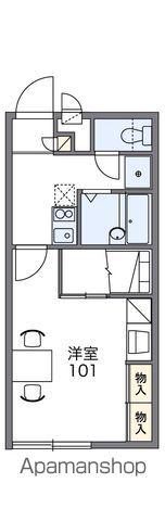 レオパレススマイルハイツ五色(1K/1階)の間取り写真