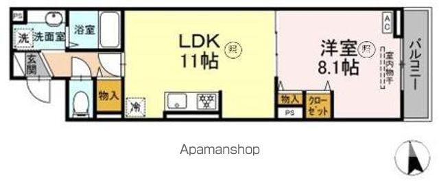 グラナーデ東日暮里(1LDK/3階)の間取り写真