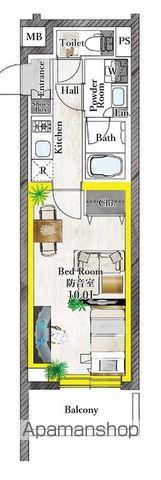 プラネソシエプラス桜台(1K/1階)の間取り写真