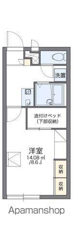 レオパレスリバティ菰田(1K/2階)の間取り写真