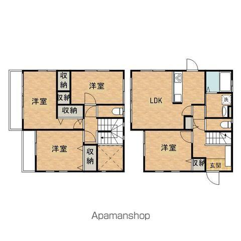 多摩モノレール 甲州街道駅 徒歩8分 2階建 築15年(4LDK)の間取り写真