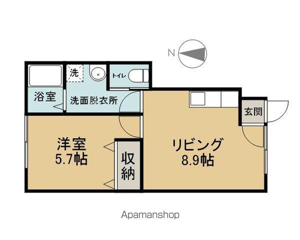 プレステージ(1LDK/1階)の間取り写真