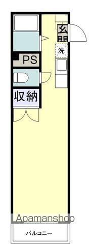 サウスコーポ(ワンルーム/3階)の間取り写真