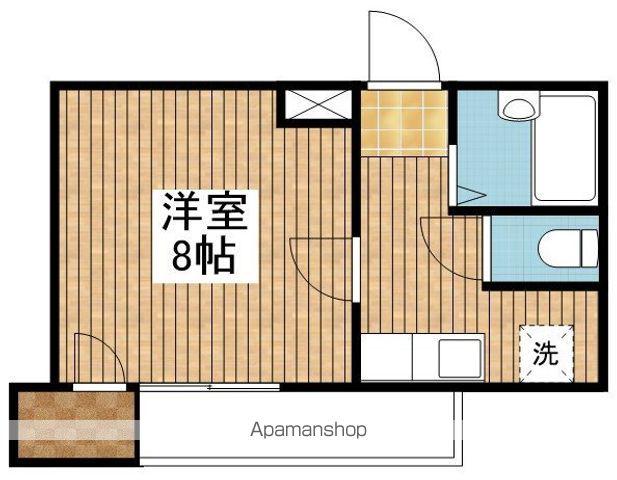 エクセル鐙西(1K/2階)の間取り写真