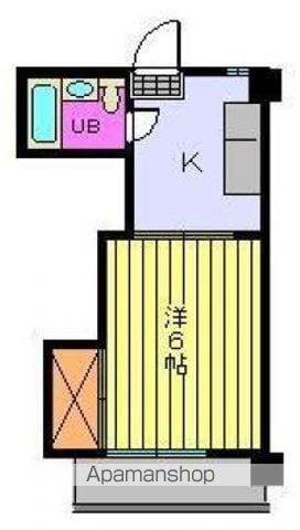 メゾン北斗(1K/1階)の間取り写真