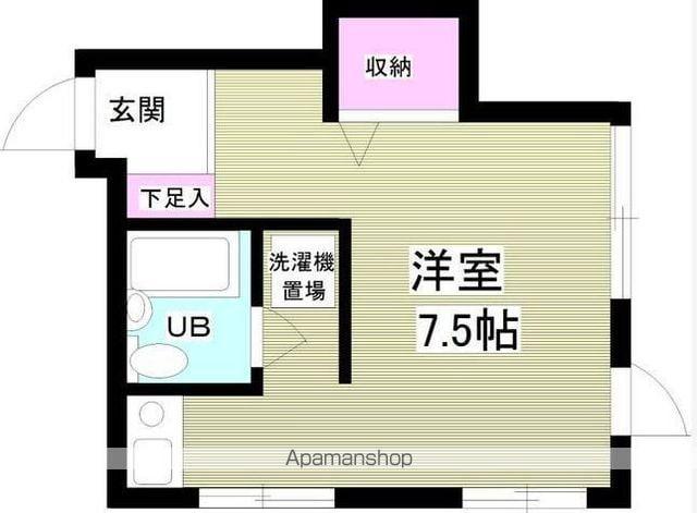 ロアジス高円寺(1K/1階)の間取り写真