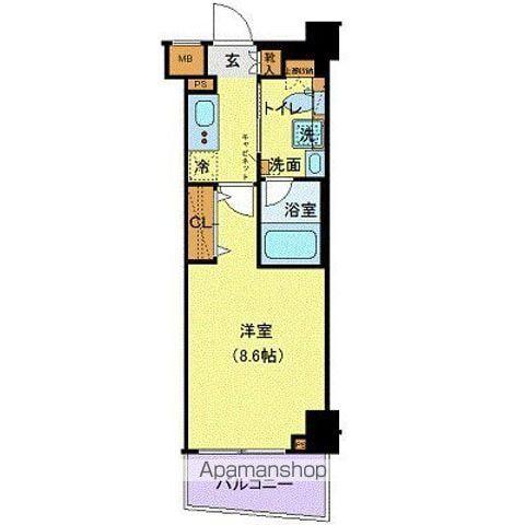 プレセダンヒルズ阿佐ヶ谷(1K/3階)の間取り写真