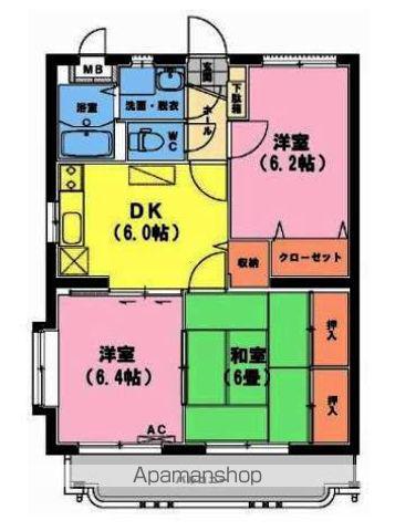 ユーミーいちまるⅠ(3DK/3階)の間取り写真