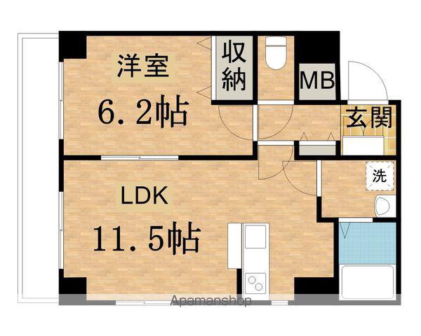 エスコルタ 雅(1LDK/4階)の間取り写真