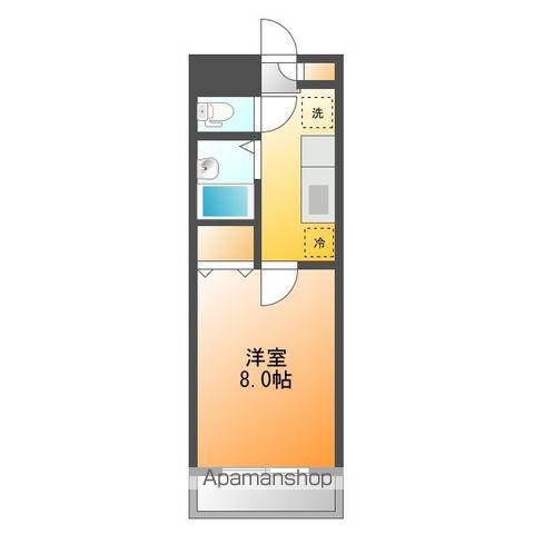 ハイアットステージ(1K/2階)の間取り写真