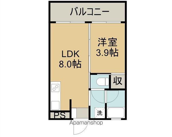 OHANA(1LDK/4階)の間取り写真