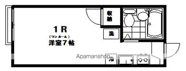 コーポラス五輪(ワンルーム/1階)の間取り写真