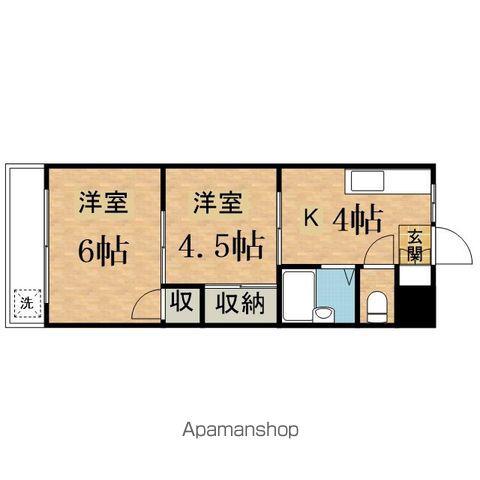 スライブハイツ(2K/3階)の間取り写真