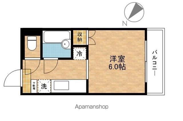 サープラス参番館(1K/1階)の間取り写真