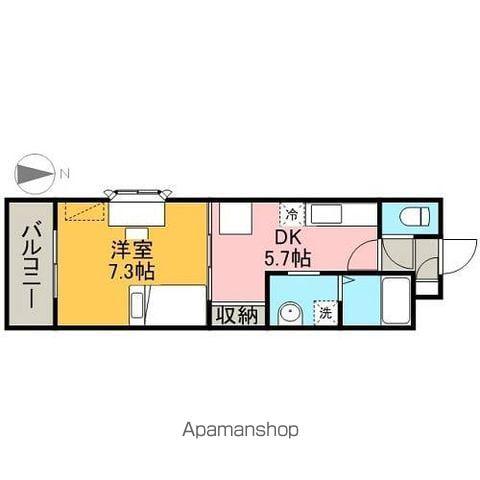 リバパレス鶴舞(1DK/9階)の間取り写真