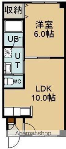 ジョイパレスさくら(1LDK/3階)の間取り写真