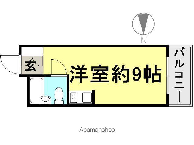 ジュネス船原(ワンルーム/1階)の間取り写真