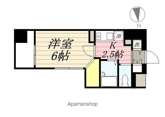プレール文京ウエスト(1K/12階)の間取り写真