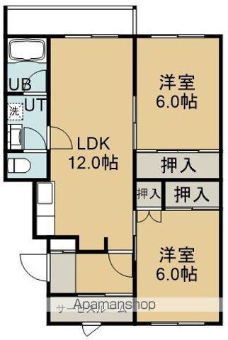 マイライフ日吉A棟(2LDK/3階)の間取り写真