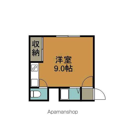 アタックハイツ(ワンルーム/2階)の間取り写真