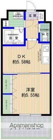 エムビルデベロップコアⅦ(1DK/3階)の間取り写真