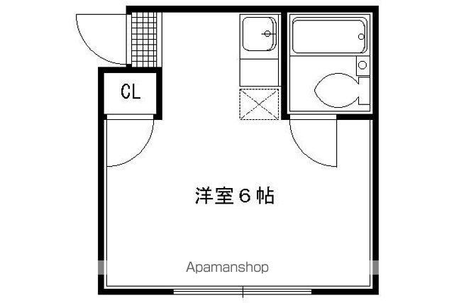 ソレーユKT(ワンルーム/2階)の間取り写真
