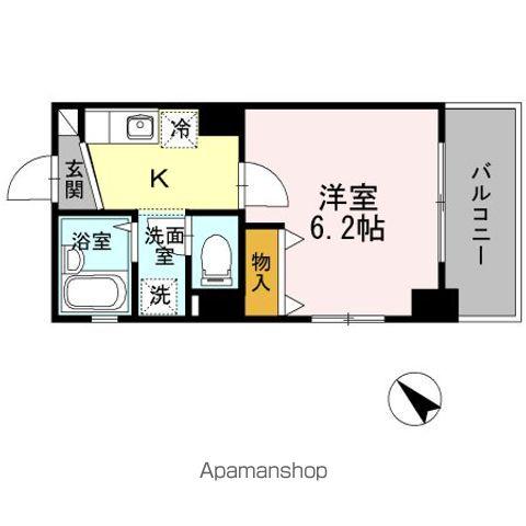 クレールOSY(1K/4階)の間取り写真