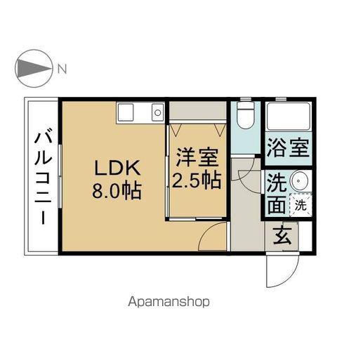 アルビレオ(1LDK/3階)の間取り写真