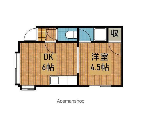 リーン・ドミトリー和泉(1DK/2階)の間取り写真