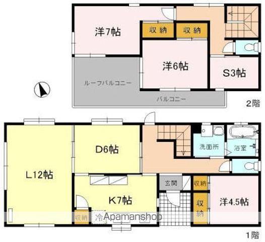 中央本線 吉祥寺駅 徒歩10分 2階建 築33年(4LDK)の間取り写真