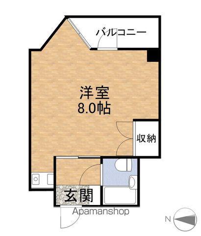 ドーム118(ワンルーム/3階)の間取り写真