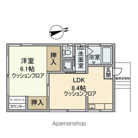 ミッキーハイム(1LDK/2階)の間取り写真