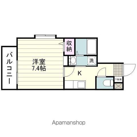 GRAND BLEU(1K/5階)の間取り写真