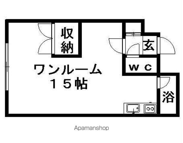メゾンウエストヒル(ワンルーム/3階)の間取り写真
