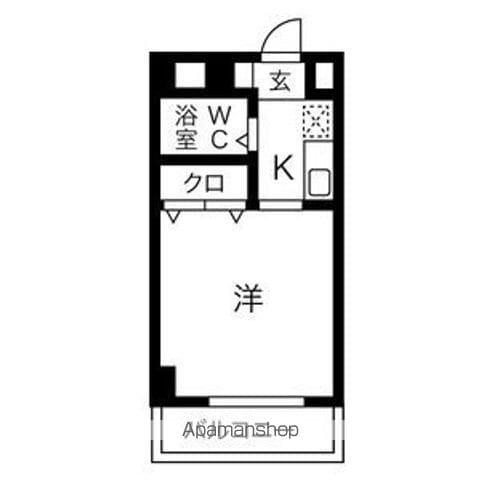 グレイス日比野(1K/5階)の間取り写真
