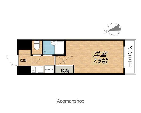 アイランド小野山(1K/5階)の間取り写真