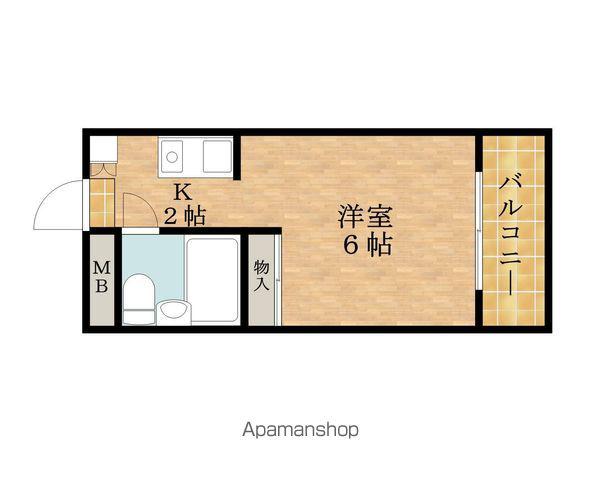 ラフォーレ池上(1K/6階)の間取り写真