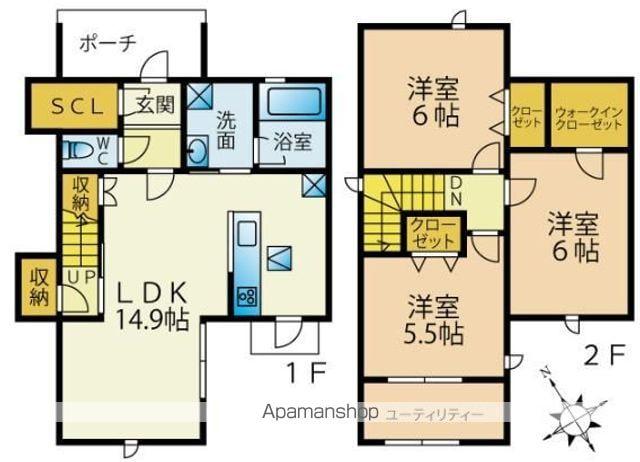リバティベル舞松原(3SLDK)の間取り写真