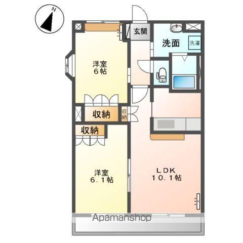 クラスペディア(2LDK/1階)の間取り写真