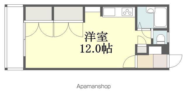 メイプルハウス吉野(ワンルーム/2階)の間取り写真