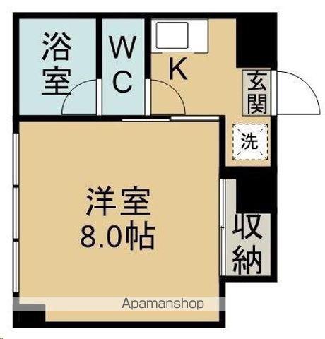 メゾンホワイト(1K/3階)の間取り写真