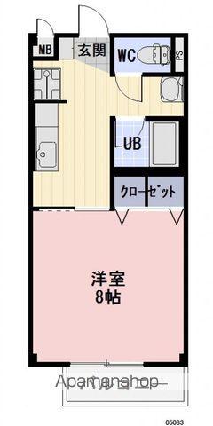 SURPLUS I ハピネス(1K/2階)の間取り写真