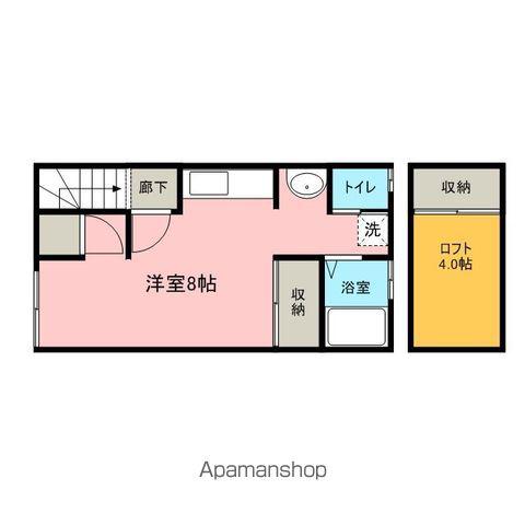 コーポNEW新山(ワンルーム/2階)の間取り写真