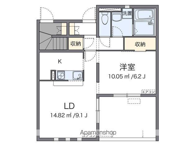 ミランダモトウイング5(1LDK/1階)の間取り写真